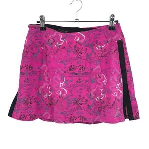 Skirt Sports Y2K Pink Tattoo Print Skort S Athletic Running Tennis Workout Skirt